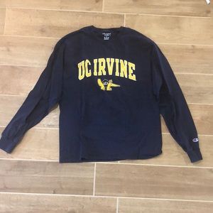 UC Irvine champion navy blue long sleeve